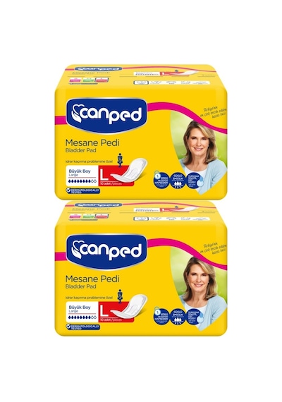 Canped Mesane Pedi Klasik L - Large - Büyük Boy 20 Adet 2pk 10