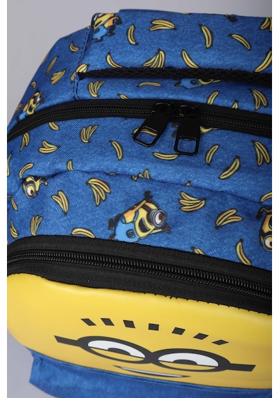 X Dekomus , Lisanslı Minions Banana Mood Collection Büyük Boy Okul Çantası Altın
