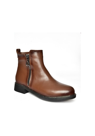 Fox Shoes R374050409 Taba Alçak Tabanlı Kadın Bot Taba