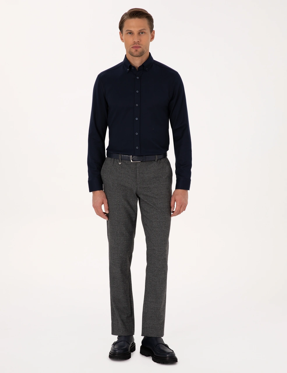 Pierre Cardin Erkek Lacivert Gömlek Desenli 50316747-vr033 Lacivert