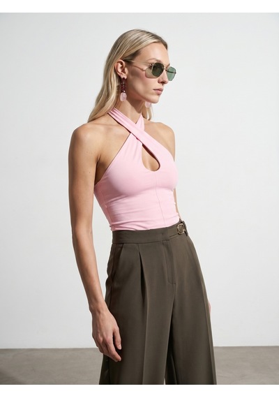 DİLVİN 21267 Halter Top-toz Pembe