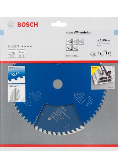 Bosch Expert Serisi Alüminyum İçin 190 x 30 MM 56 Diş Daire Testere Bıçağı - 2608644102
