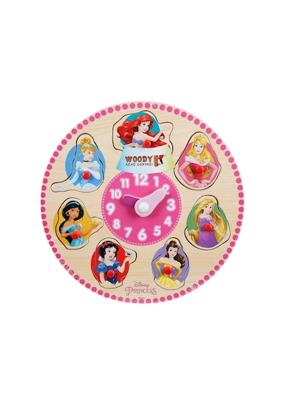 18208 Disney  Princess Ahşap Bultak Tutmalı Saat