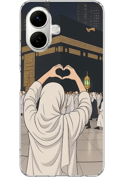 Tecno Spark Go 2 Uyumlu Kabe Aşkı Baskılı Silikon Kılıf Renkli