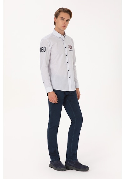 U.s. Polo Assn. Erkek Açık Lacivert Gömlek Desenli 50308214-vr059 Acık Lacıvert