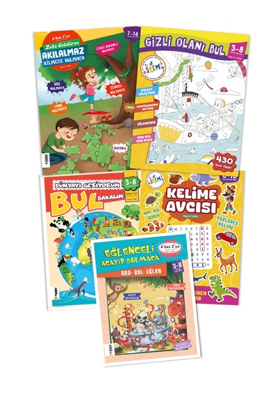 Eğlenceli Çocuk Dergi Paketi 7-12 Yaş
