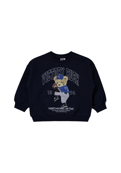 Civil Baby Teddy Bear Baskılı 6-18 Ay Sweatshirt - Lacivert