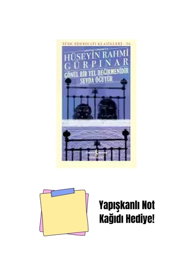 Gönül Bir Yel Değirmenidir Sevda Öğütür Sert Kapak + Yapışkanlı Not Kağıdı