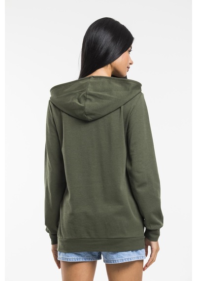 SPR21K55 Kadın Kapş. Kanguru Cepli Sweatshirt