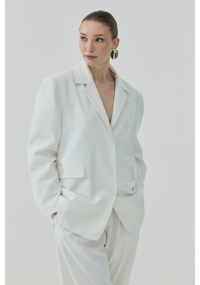 Sena Güven Arwen Blazer Ceket Ekru