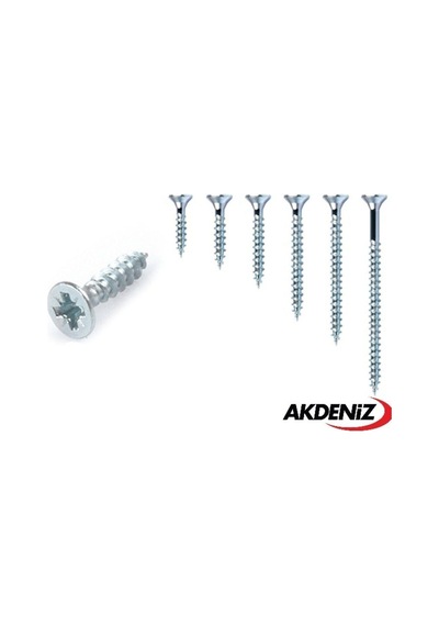 Akdeniz Sunta Vidası 6,0x180 Çinko 50 Adet