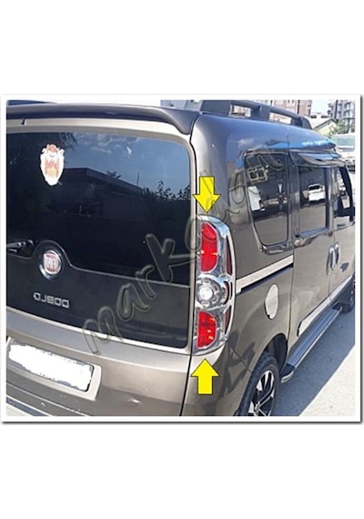 Woc Chrome Fiat Doblo Krom Stop Çerçevesi 2010-2014 2 Parça Abs  K