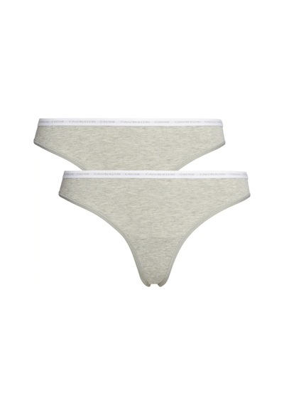 Calvin Klein Thong 2pk Kadın Gri Tanga Set