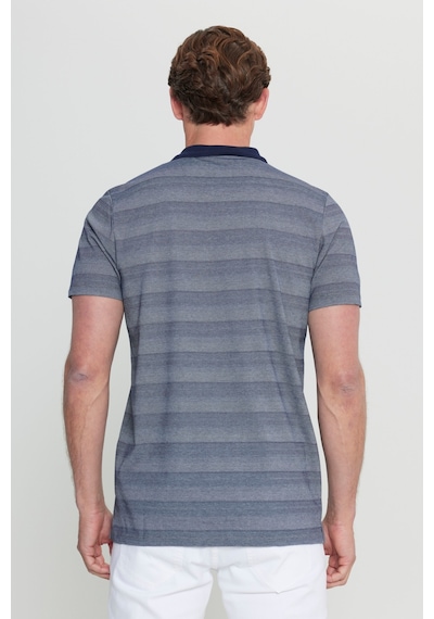 AC&Co / Altınyıldız Classics Erkek Lacı Pamuklu Slim Fit Dar Kesim Polo Yaka Jakarlı Tişört Lacı
