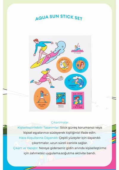 Missha Stick Güneş Kremi ve Göz Altı Bakım Seti All Around Safe Block Aqua Sun Stick Set SPF50+ PA++++