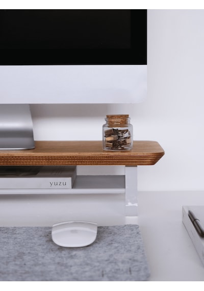 Küçük Monitör Standı Meşe