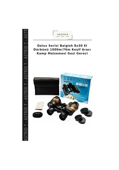 Delux Serisi Baigish 8x30 El Dürbünü 1000m/76m Keşif Aracı Kamp Malzemesi Gezi Gereci Çok Renkli
