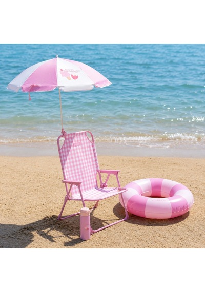 Flamıngueo Uv Korumalı Semsıyelı Cocuk Plaj Sandalyesı-fragola Çok Renkli
