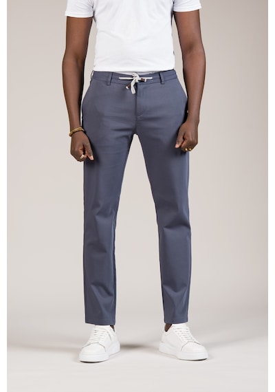 Akçaylar Regular Fit Beli İplikli Ve Lastikli Likralı Pamuklu Yazlık Jogger Pantolon Antrasit