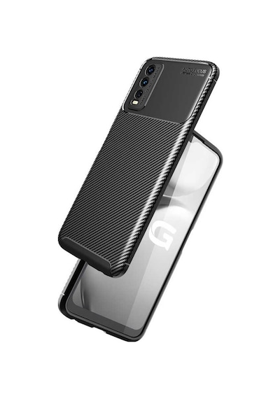 Vivo Y11S Kılıf Zore Negro Karbon Tasarım Silikon Kılıf