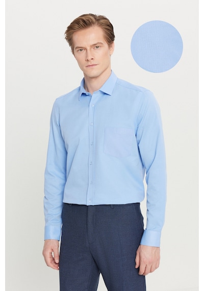 AC&Co / Altınyıldız Classics Erkek Acık Mavı Pamuklu Tailored Slim Fit Dar Kesim Klasik Yaka Armürlü Cepli Gömlek Acık Mavı AC&Co / Altınyıldız Classics Erkek Acık Mavı Pamuklu Tailored Slim Fit Dar Kesim Klasik Yaka Armürlü Cepli Gömlek Acık Mavı