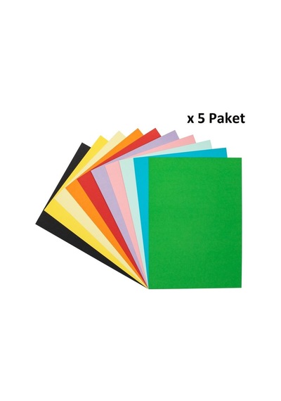 Bigpoint Fon Kartonu 25x35cm Karışık 10 Renk X 5 Paket