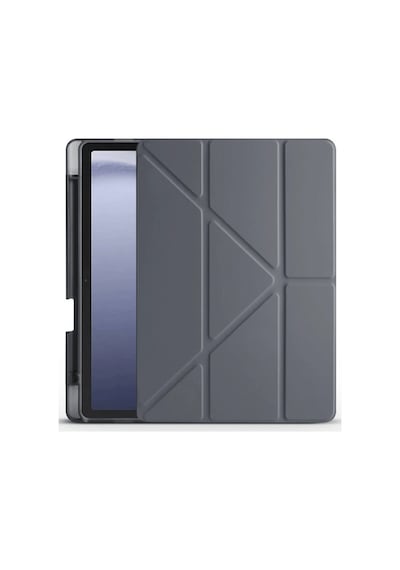 Pad X9 11.5 Kılıf Kalemlikli Mars Tablet Kılıfı - Koyu Gri Arka Kapak