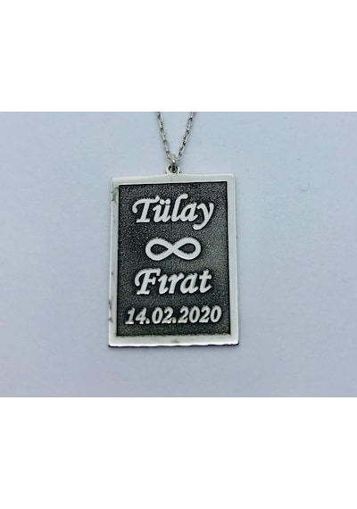 Gümüş Isimli Plaka Kolye 453003246