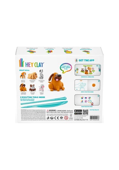 Hey Clay Yaratıcı Kil Seti - Dog Buddies Çok  Renkli