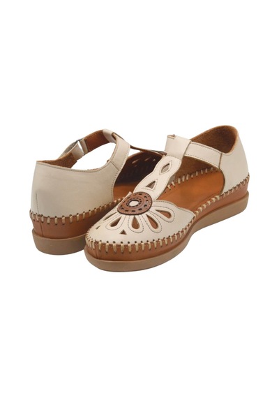 Kadın Comfort Deri Sandalet Bej 18793505y Bej