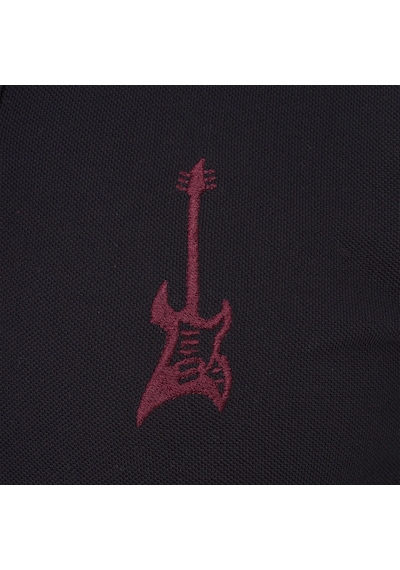 Routefield Punk Erkek Polo Tişört Siyah