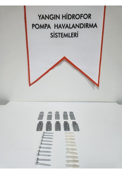 10 Adet Yangın Tüpü Askı Aparatı Metal