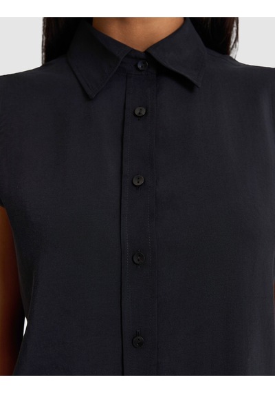 Pierre Cardin Kadın Siyah Gömlek Kısa Kollu 50328644-vr046