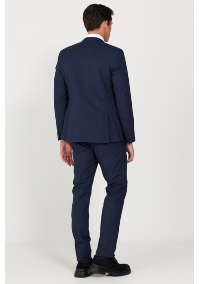 Ac&Co / Altınyıldız Classics Erkek Lacı-sıyah Slim Fit Dar Kesim Kırlangıç Yaka Kareli Yünlü Yelekli Takım Elbise Lacı-sıyah Lacivert - Siyah Ac&Co / Altınyıldız Classics Erkek Lacı-sıyah Slim Fit Dar Kesim Kırlangıç Yaka Kareli Yünlü Yelekli Takım Elbise Lacı-sıyah Lacivert - Siyah
