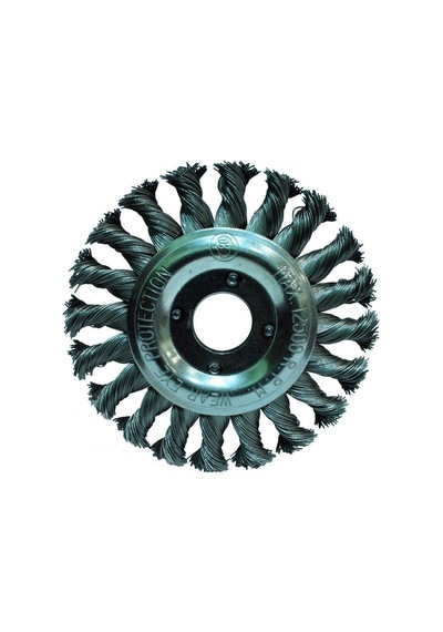 Gri Burma Telli Daire Fırça 200 Mm