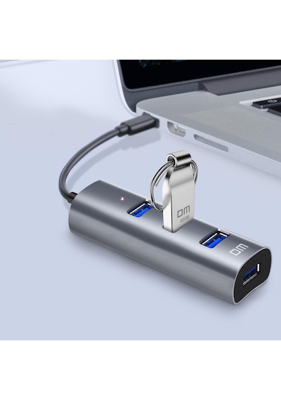 DM CHB009 USB 3.0 4 Portlu Alüminyum Hub Çoklayıcı