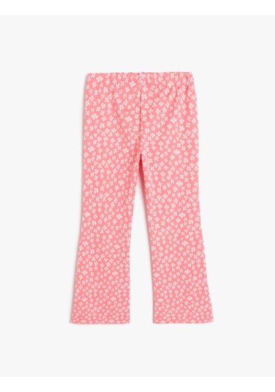 Koton Çiçek Desenli Beli Lastikli İspanyol Paça Pantolon Pembe Desenli 5skg40034ak Pembe Desenli Koton Çiçek Desenli Beli Lastikli İspanyol Paça Pantolon Pembe Desenli 5skg40034ak Pembe Desenli