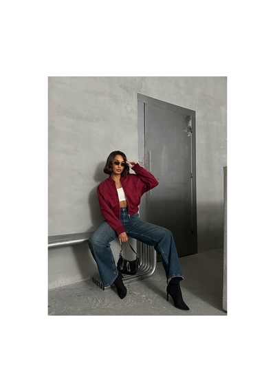 Verymoda Süet Mont F1809 Bordo