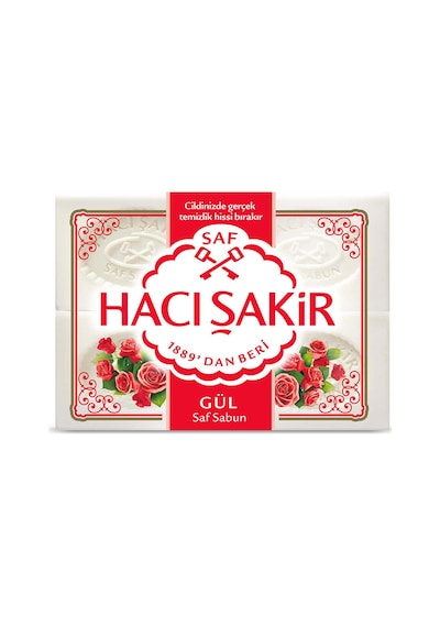 Hacı Şakir Gül Beyaz Kalıp Sabun 4x150 G 2 Adet Diğer