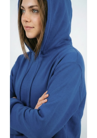 Hoxie Unisex Rahat Kesim Pamuklu Yumuşak Dokulu İçi Polarlı Basic Desenli Kapüşonlu Sweatshirt Koyu Mavi Hoxie Unisex Rahat Kesim Pamuklu Yumuşak Dokulu İçi Polarlı Basic Desenli Kapüşonlu Sweatshirt Koyu Mavi
