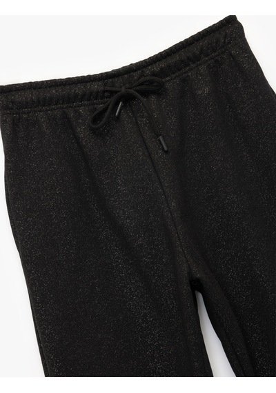 Koton Rahat Kalıp Şardonlu Simli Beli Bağcıklı Cepli Jogger Eşofman Altı Siyah 6wal40088ık Siyah Koton Rahat Kalıp Şardonlu Simli Beli Bağcıklı Cepli Jogger Eşofman Altı Siyah 6wal40088ık Siyah