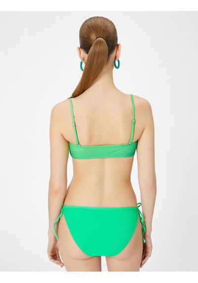 Koton Straplez Taş Baskılı Bikini Üstü Yeşil 4sak10166mm Yeşil