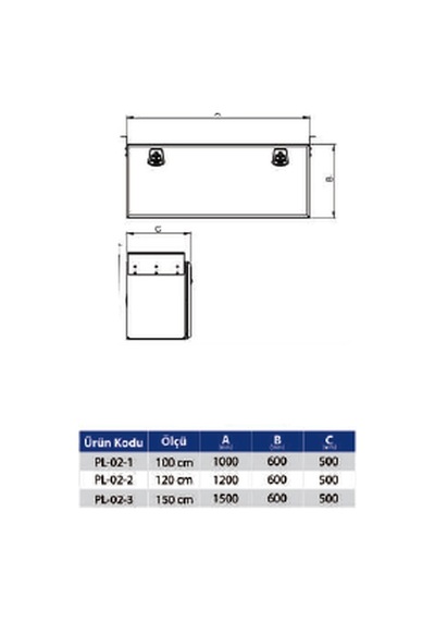 NEKSAN Sac Takım Dolabı - 1200*560*450   120 CM EKO