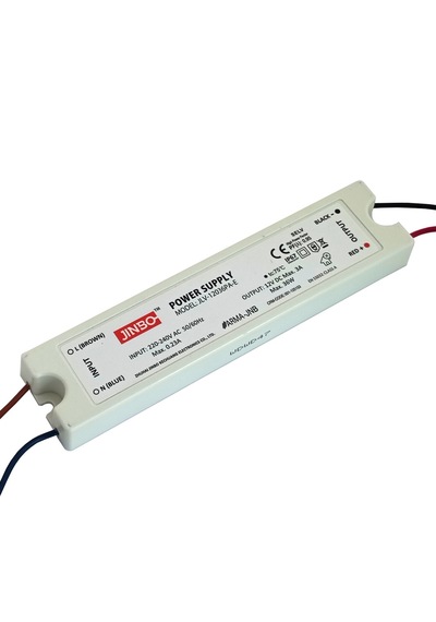 Jinbo 36w 12v 3a Ip67 Dış Mekan Slim Led Trafo 3 Yıl Garantili Jlv-12036pa-e - Ince Kasa -