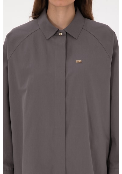 U.s. Polo Assn. Kadın Gri Gömlek Desenli 50316399-vr024 Gri