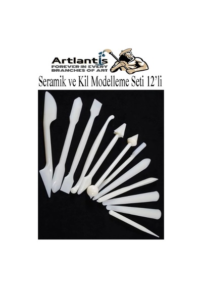 Seramik Kil Çömlek Modelleme Seti 12 Parça 1 Paket Polimer Kil Şekillendirici Modelaj Oyma Temizleme Marzipan Çiçek