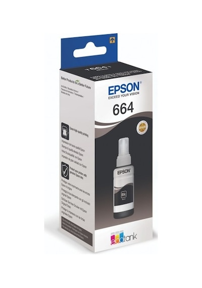 Epson T664 Siyah Mürekkep