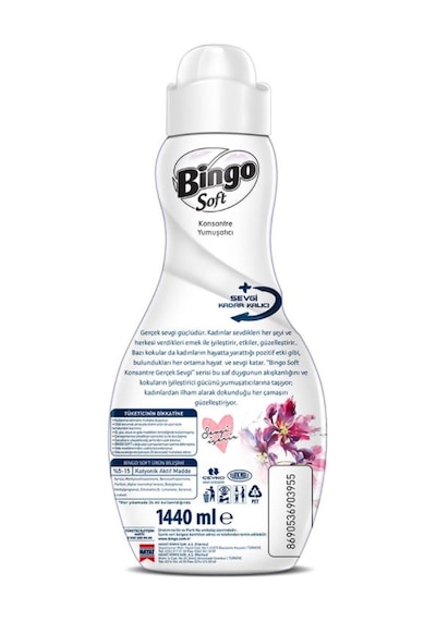 Bingo Soft Konsantre Çamaşır Yumuşatıcısı Manolya Bahçesi 1440 ML