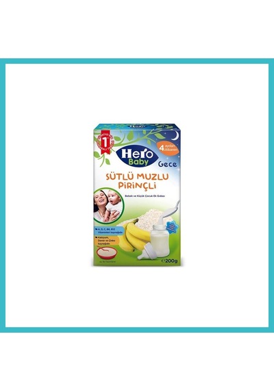 Hero Baby Sütlü - Pirinç - Muz 200 Gr 1 Adet Dfnbez