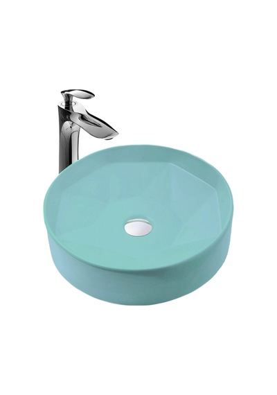 Paluci Diamond Matt Baby Blue Çanak Lavabo